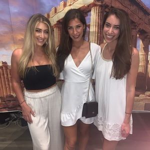 White and purple dress from top shop